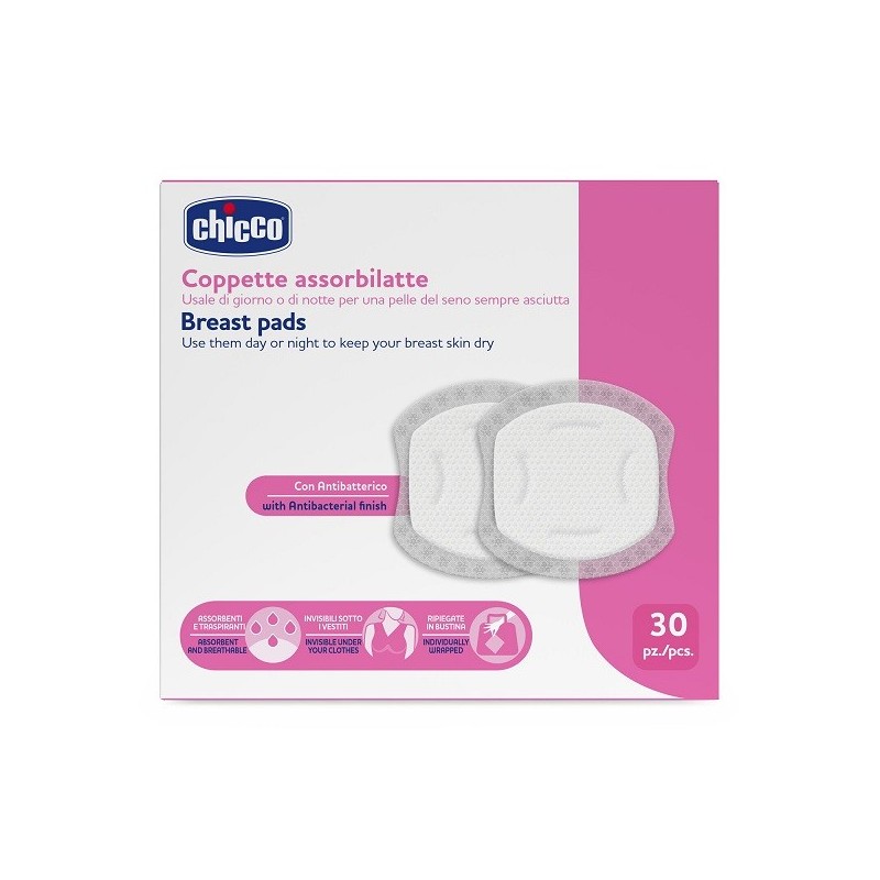 CHICCO COPPETTE ASSORBILATTE 30 PEZZI 2026