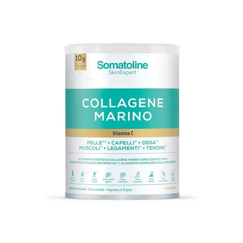 SOMATOLINE COLLAGENE MARINO 278 G GUSTO NEUTRO SENZA GLUTINE SENZA LATTOSIO SENZA EDULCORANTI