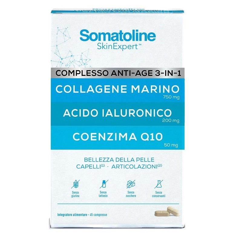 SOMATOLINE COMPLESSO ANTI AGE 3IN1 45 COMPRESSE SENZA GLUTINE SENZA LATTOSIO
