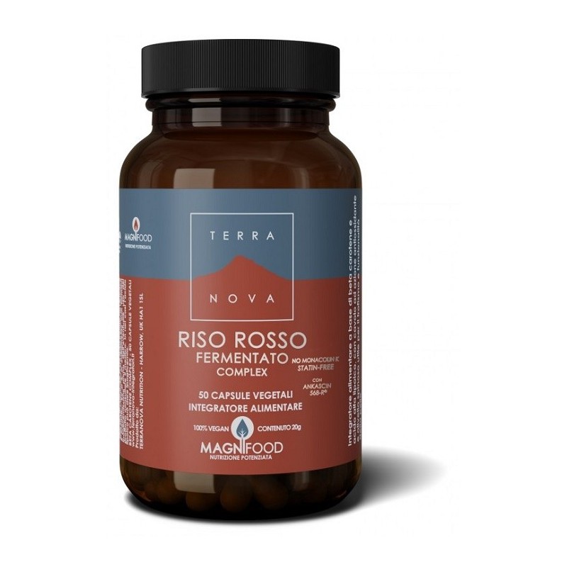 TERRANOVA RISO ROSSO FERMENTATO COMPLEX 50 CAPSULE VEGETALI SENZA MONACOLINA E STATINA