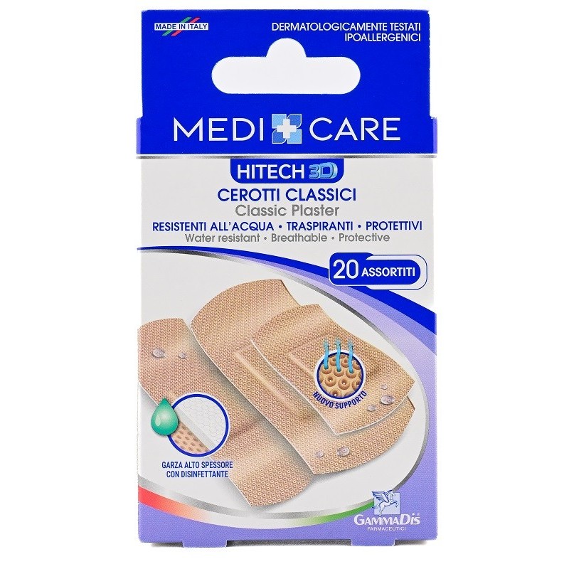 CEROTTO MEDICARE CLASSICI 3D ASSORTITI 20 PEZZI CEROTTO MEDICARE CLASSICI 3D ASSORTITI 20 PEZZI