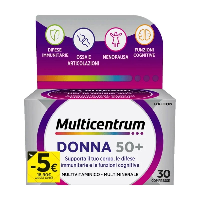 MULTICENTRUM DONNA 50+ 30 COMPRESSE PROMO 2026