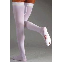 ALBERT ANDRE' ARTICOLO 700 KK6 CALZA AUTOREGGENTE A-G ANTITROMBOSI CON TASSELLO PUNTA APERTA LYCRA MM HG 18-24 COLORE BIANCO TAG