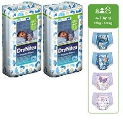 PANNOLINO HUGGIES DRYNITES BOY PYJAMA PANTS 4/7 ANNI MEDIUM 17/30KG 10 PEZZI