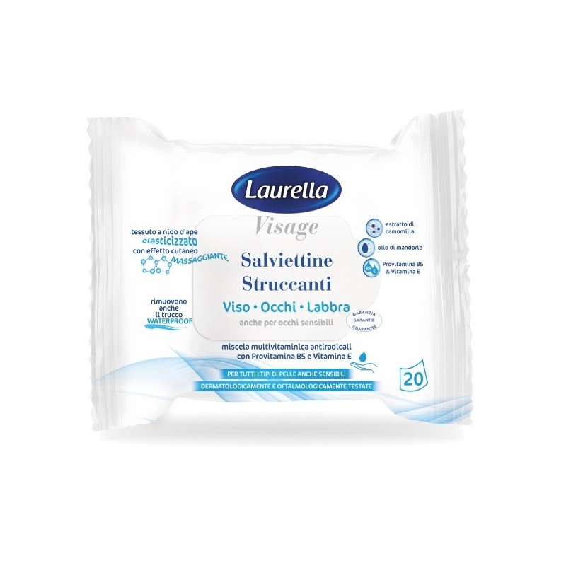 LAURELLA VISAGE SALVIETTINA STRUCCANTE 20 PEZZI LAURELLA VISAGE SALVIETTINA STRUCCANTE 20 PEZZI