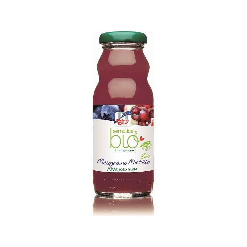 FSC SEMPLICE&BIO MELA MELOGRANO MIRTILLO BIO SENZA ZUCCHERI AGGIUNTI 200 ML