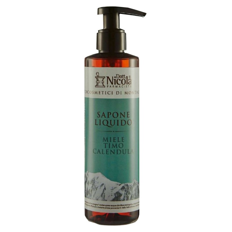 DOTTOR NICOLA SAPONE LIQUIDO MIELE TIMO CALENDULA 250 ML DOTTOR NICOLA SAPONE LIQUIDO MIELE TIMO CALENDULA 250 ML