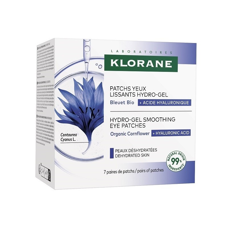 KLORANE BLEUET PATCH OCCHI LEV HYDRO-GEL 7 PEZZI DA 2 PATCH KLORANE BLEUET PATCH OCCHI LEV HYDRO-GEL 7 PEZZI DA 2 PATCH