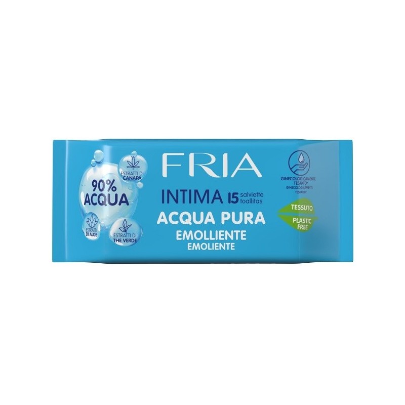 FRIA INTIMA ACQUA PURA EMOLLIENTE SALVIETTE 15 PEZZI FRIA INTIMA ACQUA PURA EMOLLIENTE SALVIETTE 15 PEZZI