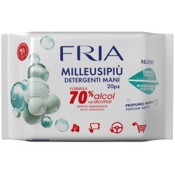 FRIA MILLEUSIPIU' DETERGENTI MANI 70% ALCOL EFFETTO IGIENIZZANTE 20 PEZZI
