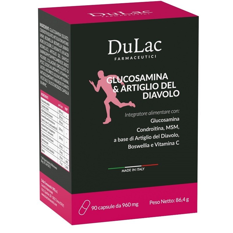 DULAC GLUCOSAMINA ARTIGLIO DEL DIAVOLO 90 CAPSULE DULAC GLUCOSAMINA ARTIGLIO DEL DIAVOLO 90 CAPSULE