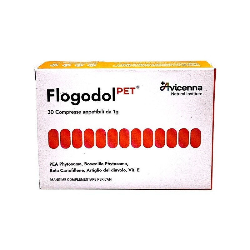 FLOGODOL PET 30 COMPRESSE APPETIBILI DA 1 G FLOGODOL PET 30 COMPRESSE APPETIBILI DA 1 G