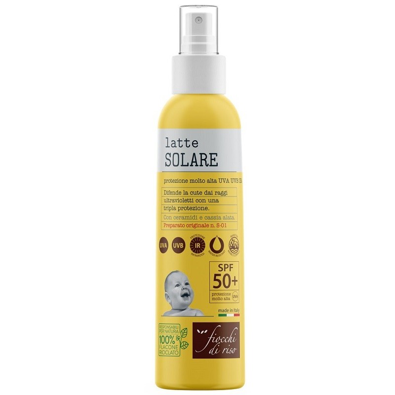 FIOCCHI DI RISO LATTE SOLARE BIMBI SPF50+ 140 ML FIOCCHI DI RISO LATTE SOLARE BIMBI SPF50+ 140 ML