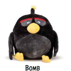 ANGRY BIRDS BOMB PELUCHE RISCALDABILE