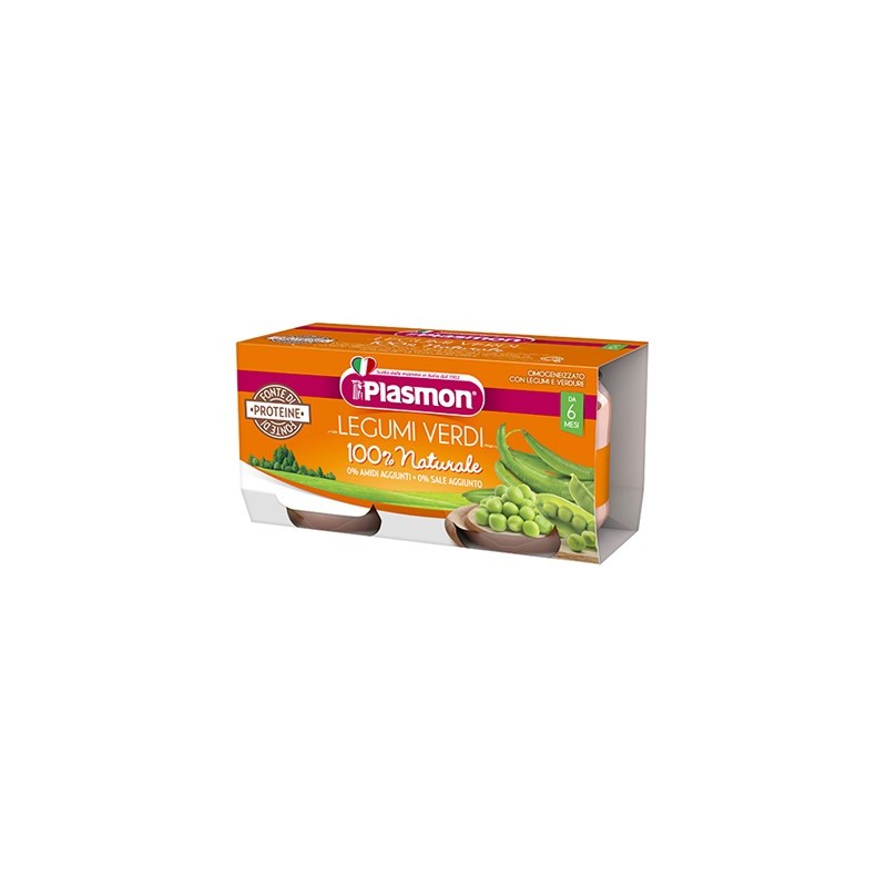 PLASMON OMOGENEIZZATO LEGUMI VERDI 2X80 G
