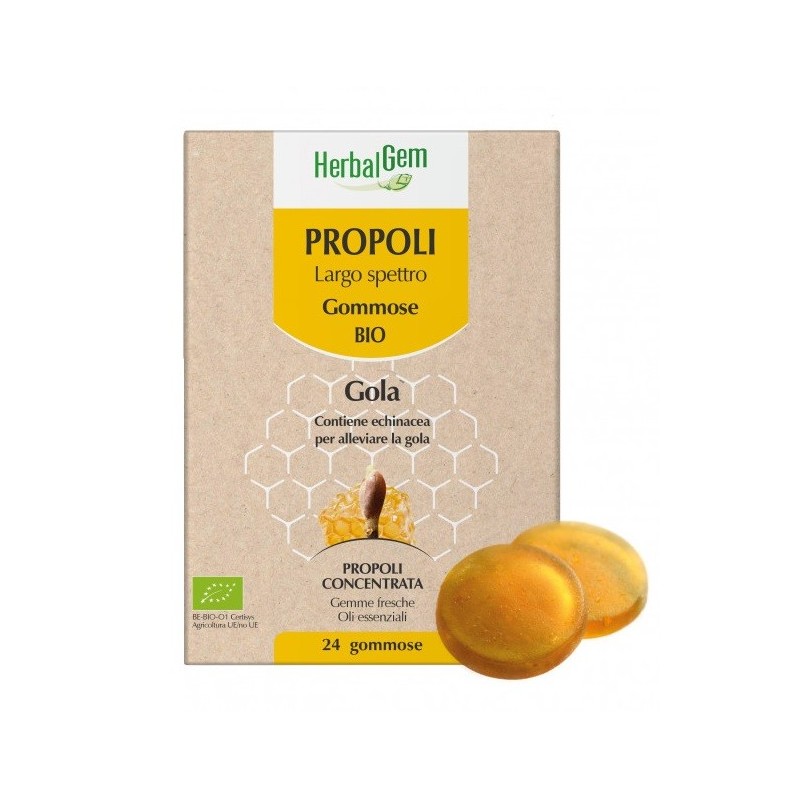HERBALGEM BIO PROPOLI 24 GOMMOSE HERBALGEM BIO PROPOLI 24 GOMMOSE