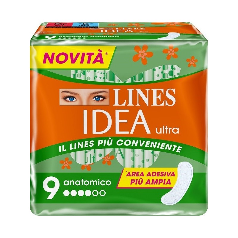 LINES IDEA ULTRA ANATOMICO 9 PEZZI LINES IDEA ULTRA ANATOMICO 9 PEZZI