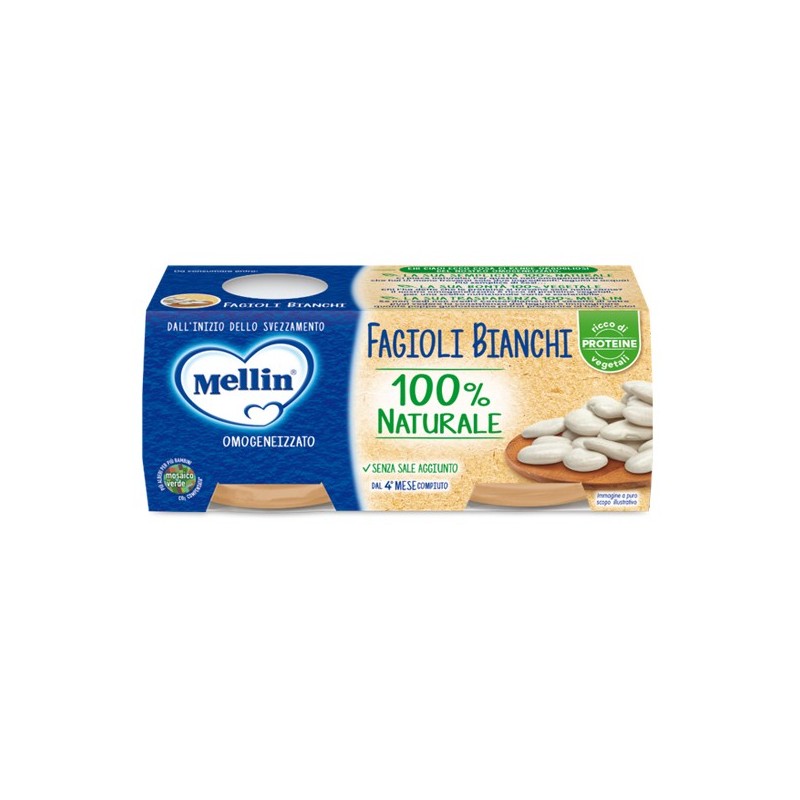 MELLIN OMOGENEIZZATO FAGIOLI BIANCHI 2 X 80 G MELLIN OMOGENEIZZATO FAGIOLI BIANCHI 2 X 80 G