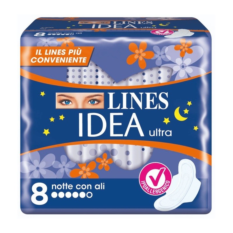 LINES IDEA ULTRA NOTTE ALI 8 PEZZI LINES IDEA ULTRA NOTTE ALI 8 PEZZI