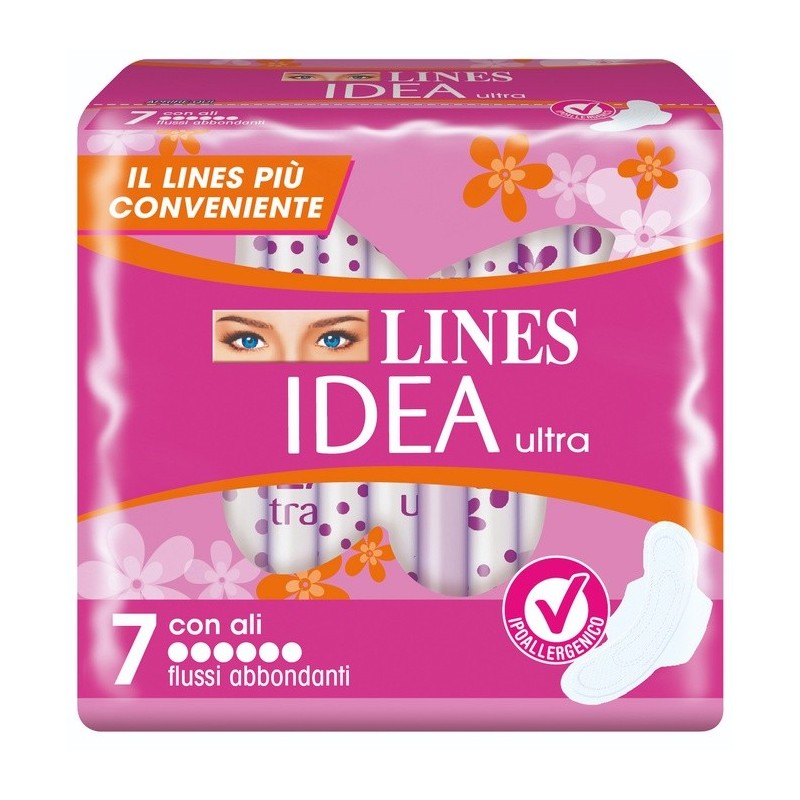 LINES IDEA ULTRA FLUSSI ABBONDANTI 7 PEZZI LINES IDEA ULTRA FLUSSI ABBONDANTI 7 PEZZI