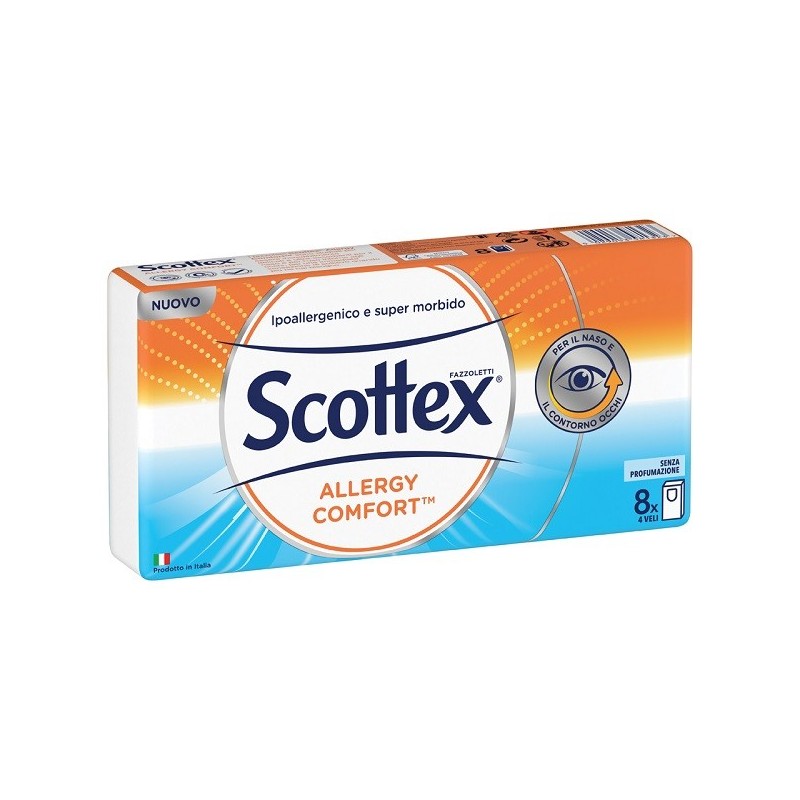 SCOTTEX ALLERGY COMFORT FAZZOLETTI 8 PEZZI SCOTTEX ALLERGY COMFORT FAZZOLETTI 8 PEZZI