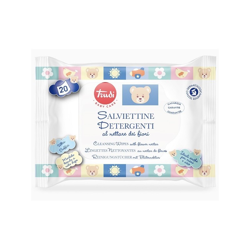 TRUDI BABY CARE SALVIETTINA DETERGENTE 20 PEZZI TRUDI BABY CARE SALVIETTINA DETERGENTE 20 PEZZI