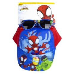 SPIDEY AND HIS AMAZING FRIENDS SET CAPPELLO/OCCHIALE DA SOLE 4 PERSONAGGI