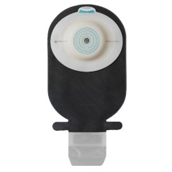 SACCA ILEOSTOMIA SENSURA MIO CONVEX SOFT RIVESTIMENTO NERO APERTURA ISPEZIONABILE MAXI FORO RITAGLIABILE 25-33 10 PEZZI