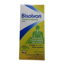 BISOLVON TOSSE COMPLETE SCIROPPO 100 ML SENZA ZUCCHERO SENZA GLUTINE SENZA LATTOSIO