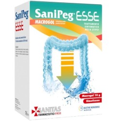 SANIPEG ESSE MACROGOL SOLUZIONE ORALE PRONTO DA BERE 15 BUSTINE MONODOSE DA 20 ML
