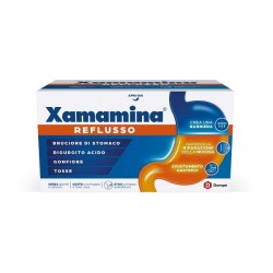 XAMAMINA REFLUSSO 25 STICK DA 20 ML GUSTO UVA FRAGOLA E FRUTTI ROSSI SENZA GLUTINE SENZA LATTOSIO