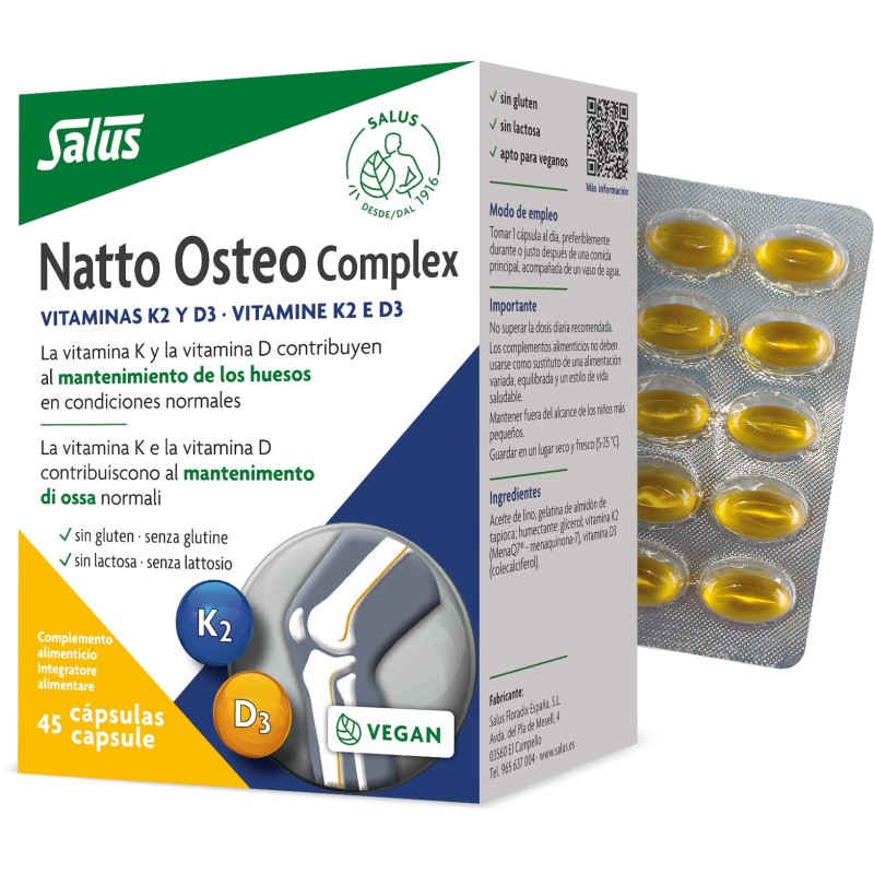 SALUS NATTO OSTEO COMPLEX 45 CAPSULE SALUS NATTO OSTEO COMPLEX 45 CAPSULE