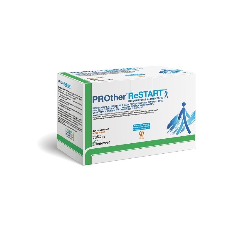 PROTHER RESTART 28 BUSTINE AGRUMI CON EDULCORANTE SENZA GLUTINE