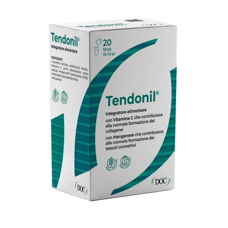TENDONIL 20 STICK DA 3,5 G CON EDULCORANTI SENZA GLUTINE SENZA LATTOSIO TENDONIL 20 STICK DA 3,5 G CON EDULCORANTI SENZA GLUTINE SENZA LATTOSIO