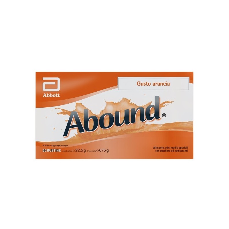 ABOUND ARANCIA 30 BUSTINE DA 22,5 G CON ZUCCHERO ED EDULCORANTI SENZA GLUTINE ABOUND ARANCIA 30 BUSTINE DA 22,5 G CON ZUCCHERO ED EDULCORANTI SENZA GLUTINE