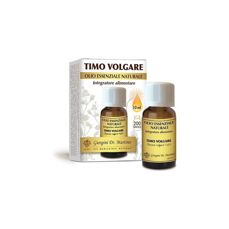 TIMO VOLGARE OLIO ESSENZIALE NATURALE 10 ML