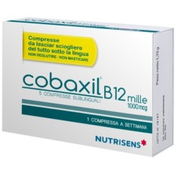 COBAXIL B12 MILLE 5 COMPRESSE SUBLINGUALI DA 0,35 G SENZA GLUTINE