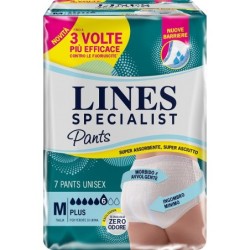 PANNOLONE PER INCONTINENZA LINES SPECIALIST PANTS PLUS UNISEX M 7 PEZZI