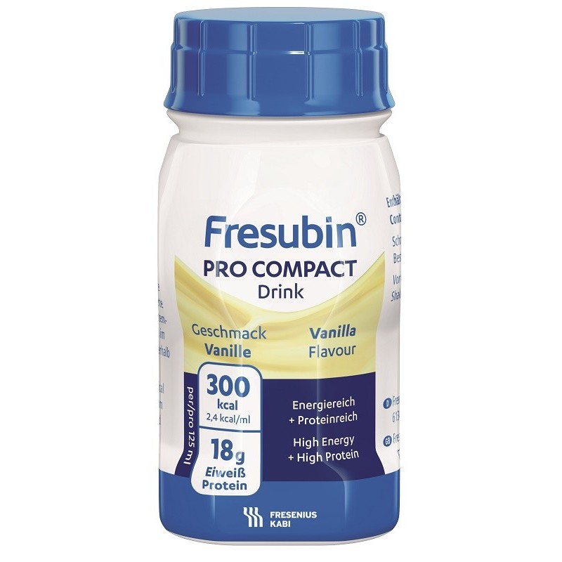 FRESUBIN PRO COMPACT DRINK VANIGLIA 4 FLACONI DA 125 ML