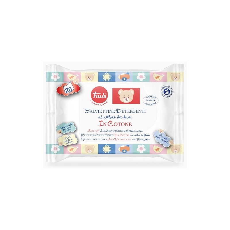 TRUDI BABY CARE SALVIETTE COTONE 20 PEZZI