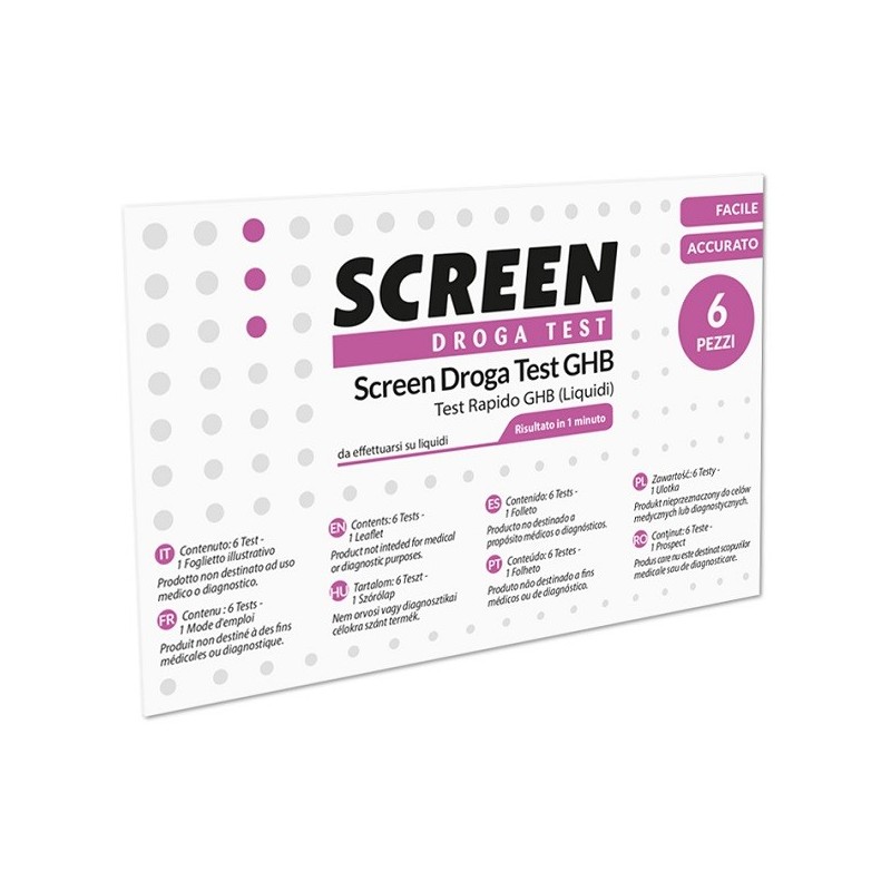 SCREEN DROGA TEST GHB TEST RAPIDO 6 PEZZI