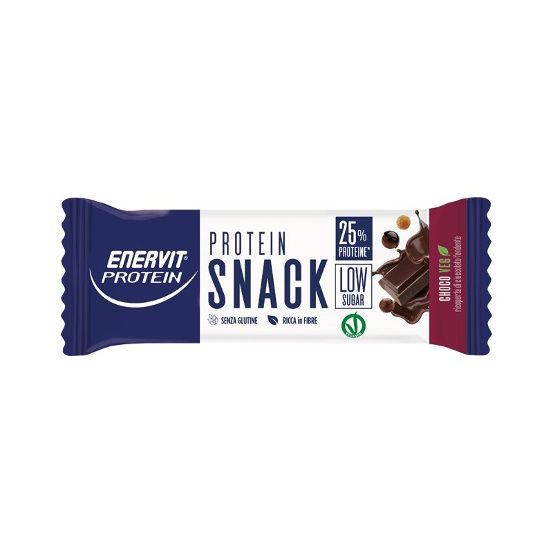 ENERVIT PROTEIN SNACK CHOCO VEG LOW SUGAR 33 G X 25 PEZZI