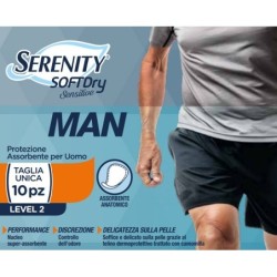 PANNOLINO SERENITY MAN SENSITIVE LEVEL 2 10 PEZZI