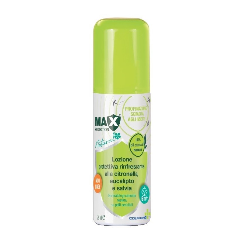 COLPHARMA LOZIONE SPRAY PROTETTIVA ALLA CITRONELLA MAX PROTECTION NATURAL 75 ML COLPHARMA LOZIONE SPRAY PROTETTIVA ALLA CITRONELLA MAX PROTECTION NATURAL 75 ML