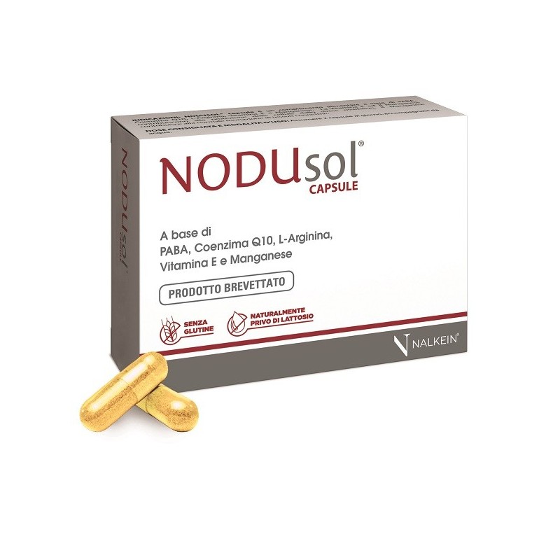NODUSOL 30 CAPSULE 610 MG PRODOTTO BREVETTATO SENZA GLUTINE NATURALMENTE PRIVO DI LATTOSIO