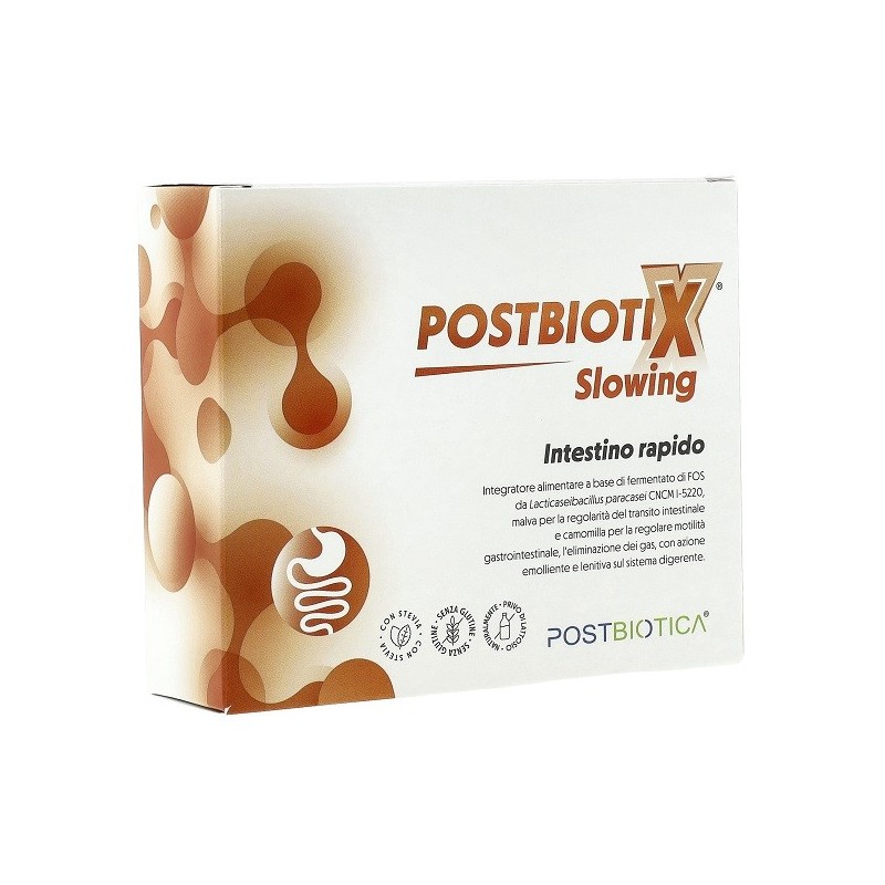 POSTBIOTIX SLOWING 14 BUSTINE DA 3 G CON EDULCORANTE SENZA GLUTINE NATURALMENTE PRIVO DI LATTOSIO