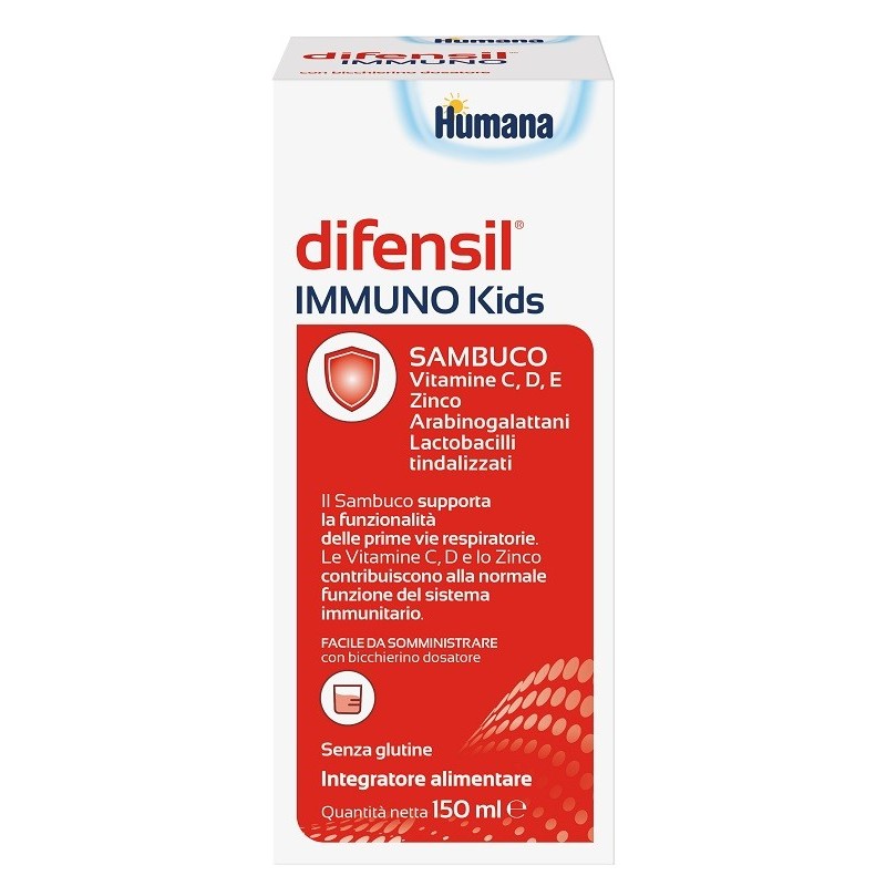 DIFENSIL IMMUNO KIDS 150 ML SENZA GLUTINE DIFENSIL IMMUNO KIDS 150 ML SENZA GLUTINE