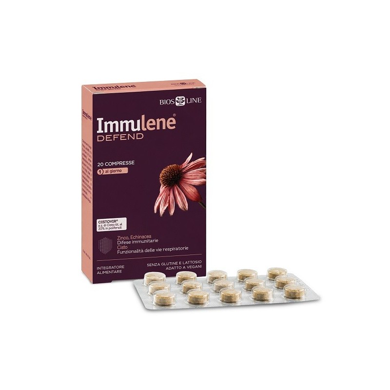 IMMULENE DEFEND 20 COMPRESSE SENZA GLUTINE SENZA LATTOSIO