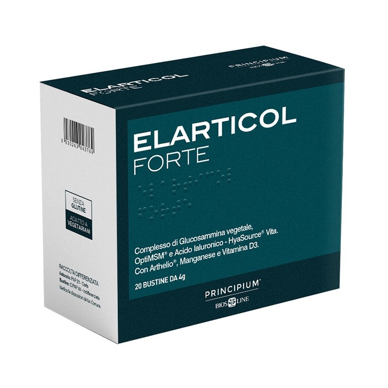 PRINCIPIUM ELARTICOL FORTE 20 BUSTINE DA 4 G CON EDULCORANTE SENZA GLUTINE