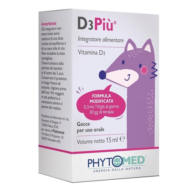 D3PIU' FORMULA MODIFICATA GOCCE ORALE 15 ML